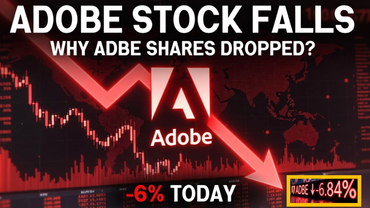 Adobe stock price today drop 6 percent